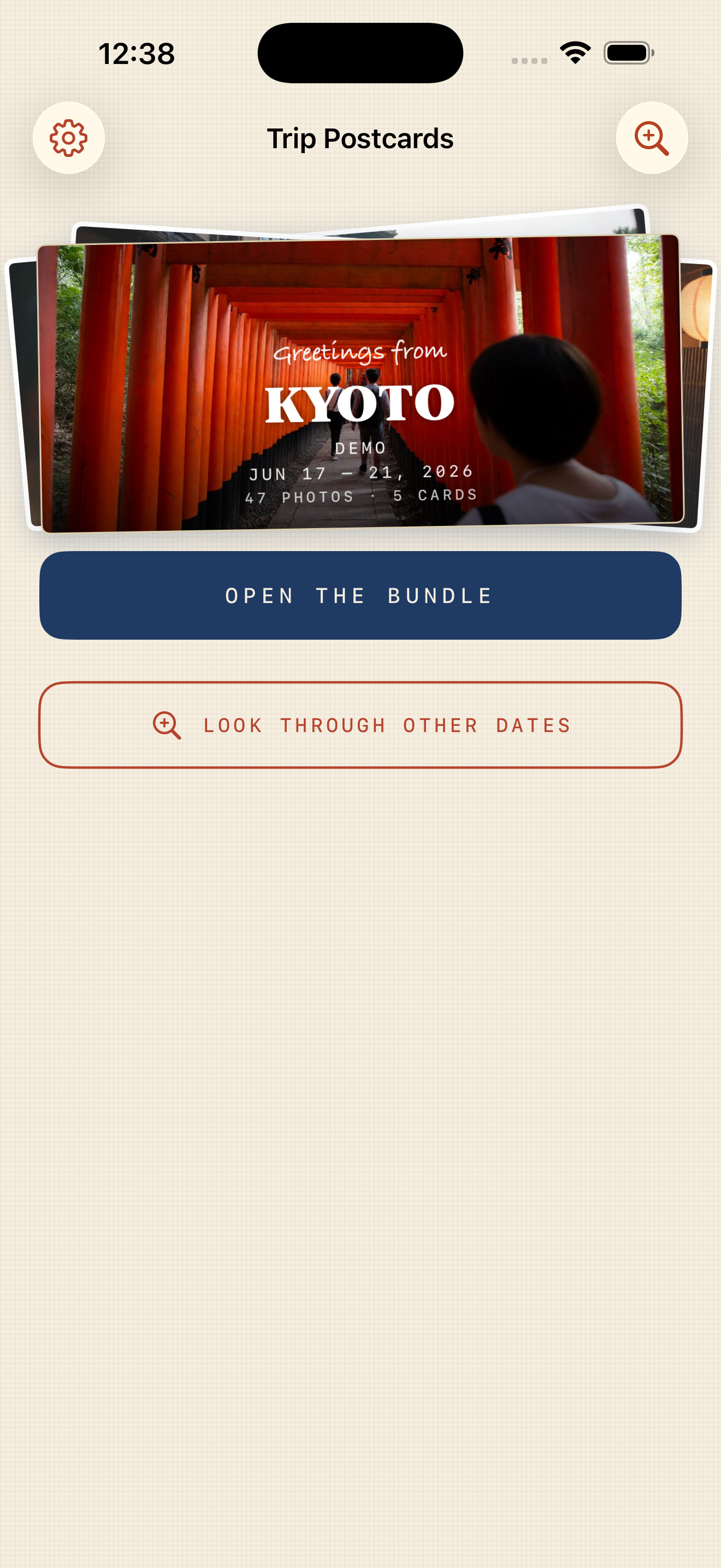 The mailbox: trip bundles tied with twine
